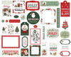 3 Pack - Carta Bella Cardstock Ephemera-Frames & Tags, Christmas Village - 5A0033KW-1H593