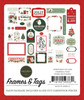 3 Pack - Carta Bella Cardstock Ephemera-Frames & Tags, Christmas Village - 5A0033KW-1H593