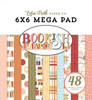 Echo Park Double-Sided Cardmakers Mega Pad 6"X6"-Bookish - 5A003408-1H5QM - 810192593132