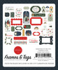 Carta Bella Cardstock Ephemera-Frames & Tags, Christmas In The City - 5A0033MB-1H59D