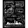 Stamperia Stencil 7.87"X9.84" -Venice City of Art cards - 5A0031RG-1H3CY