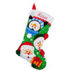 Bucilla Felt Stocking Applique Kit 18" Long-Curious Christmas Crew 5A0034G3-1H64C - 046109897899