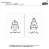 Lawn Fawn Clear Stamps 3"X2"-Cake It Easy Add-On - 5A0032HM-1H477