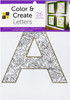 DCWV Color and Create Letters 6"X8" 26/Pkg-With Gold Foil - 5A002PNB-1GQSH - 611356072087
