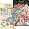 2 Pack Graphic 45 Chipboard Die-Cuts-Tags & Frames, Deck The Halls 5A003502-1H6JB - 810070168087