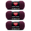 8 Pack - Red Heart Super Saver Yarn 3 Pack-Claret - 5A002K7G-1GLPM - 726465299895