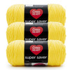 8 Pack - Red Heart Super Saver Yarn 3/Pack-Bright Yellow - 5A00216X-1G4C3 - 726465500717