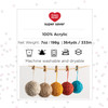 8 Pack Red Heart Super Saver Yarn 3/Pack-Bright Yellow 5A00216X-1G4C3