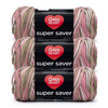 8 Pack - Red Heart Super Saver Yarn 3/Pack-Pink Camo - 5A00214J-1G4D6 - 726465500779