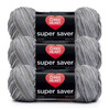 8 Pack - Red Heart Super Saver Yarn 3 Pack-Dove - 5A002K7R-1GLP7 - 726465299925