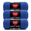 8 Pack - Red Heart Super Saver Yarn 3/Pack-Royal - 5A00216T-1G4DJ - 726465500588