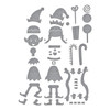 Spellbinders Etched Dies By Simon Hurley-Santa's Elves, North Pole Friends - 5A00352V-1H6K8