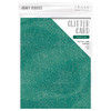 2 Pack - Craft Perfect Glitter Cardstock 8.5"X11"-Turquoise Lake - GLTTRCRD-9974E - 5060517149741
