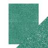 2 Pack - Craft Perfect Glitter Cardstock 8.5"X11"-Turquoise Lake - GLTTRCRD-9974E