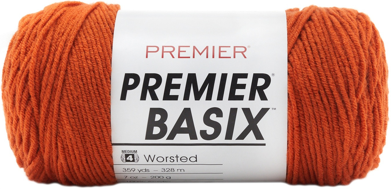 3 Pack Premier Basix Yarn-Orange 1115-56 - GettyCrafts