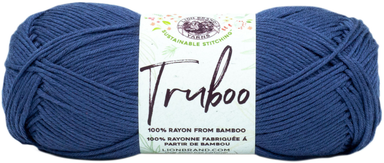 Lion Brand Truboo Yarn-Navy