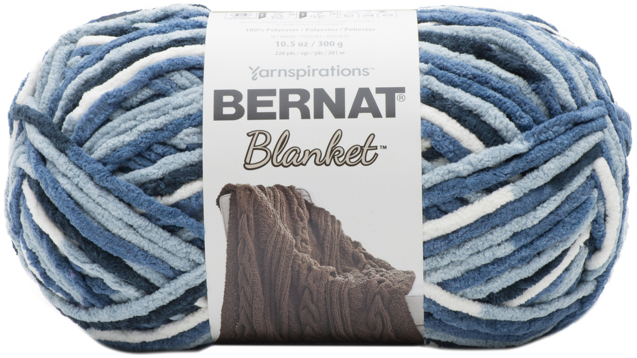 Bernat Blanket Big Ball Yarn - Country Blue Multipack of 4