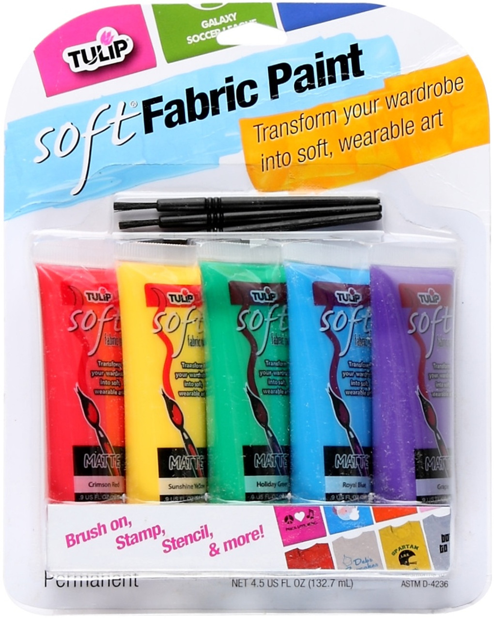 Buy the I Love To Create - Tulip Opaque Fabric Markers 6/Pkg