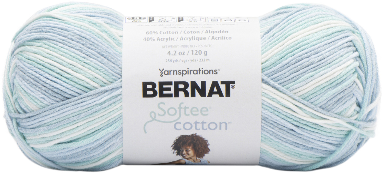 3 Pack Bernat Softee Cotton Yarn-Black 161269-69006 - GettyCrafts