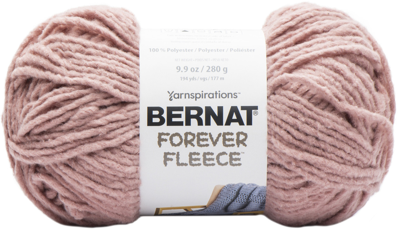 2 Pack Bernat Forever Fleece Yarn-Rose Hip 166061-61003 - GettyCrafts