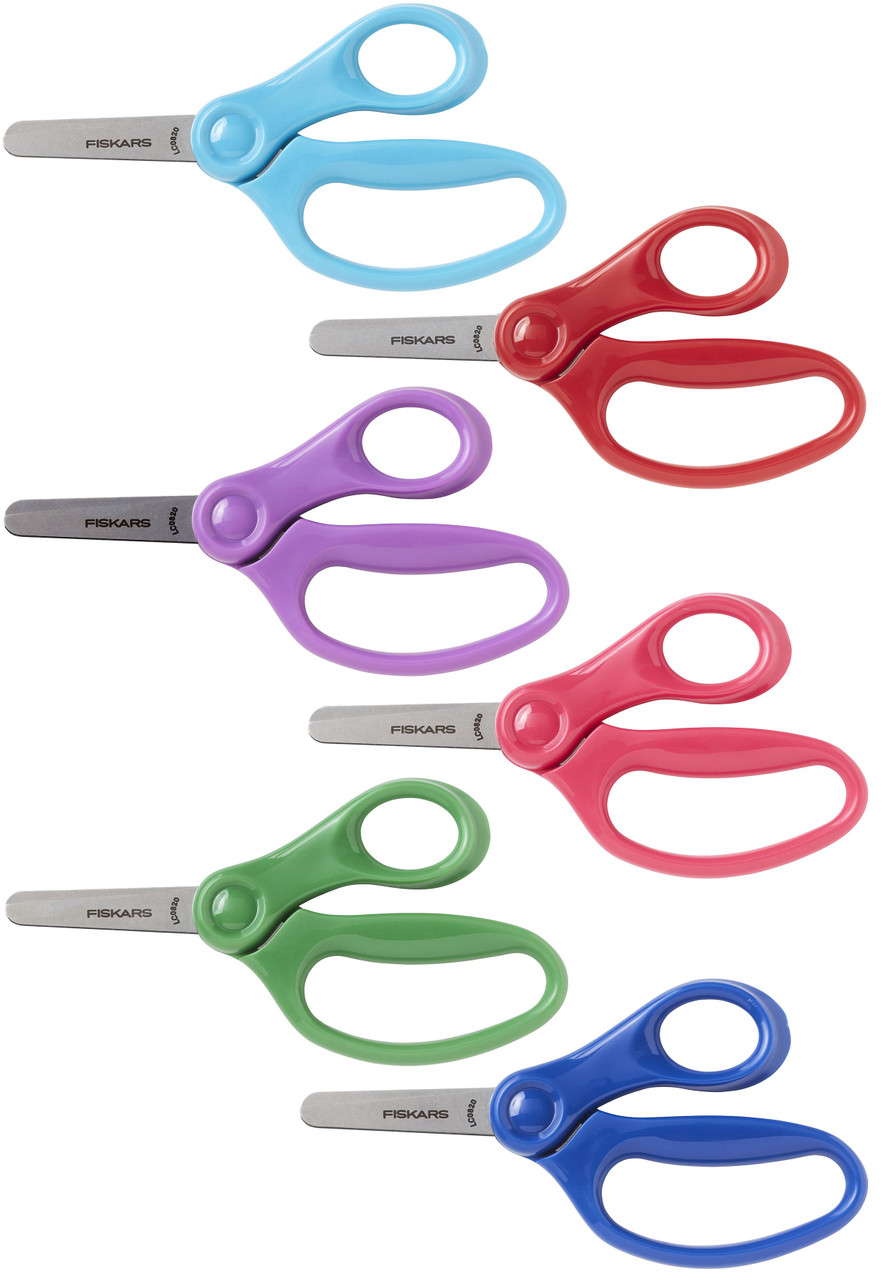 3 Pack Fiskars Kids Blunt-Tip Scissors 5-Assorted Brights 9416 -  GettyCrafts
