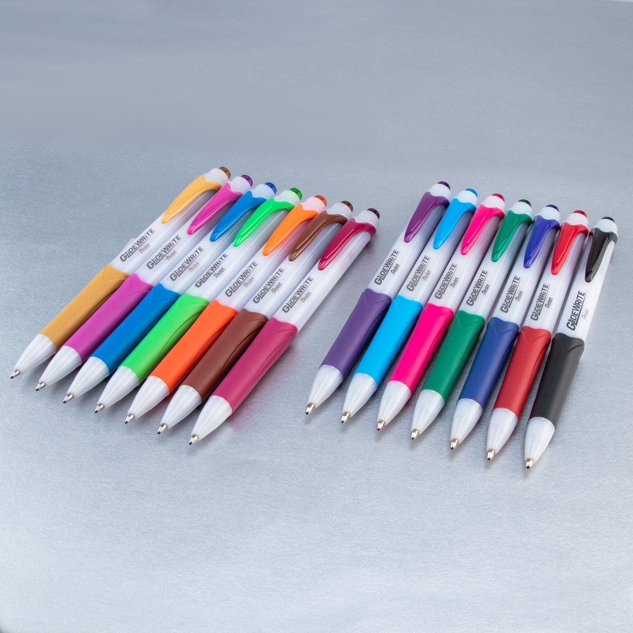 3 Pack Pentel R.S.V.P. Medium Ballpoint Pens 8/Pkg-Assorted Colors BK91CRBP  - GettyCrafts
