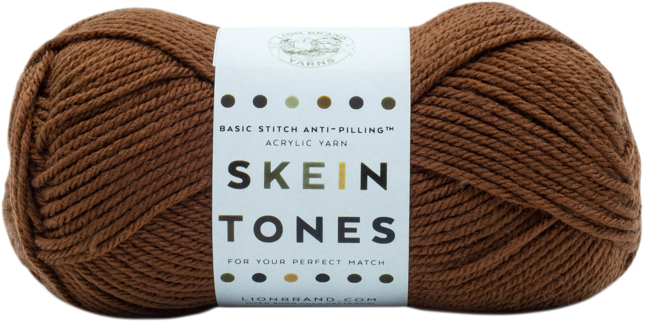 Lion Brand Basic Stitch Anti-pilling Yarn-Skein Tones Mahogany