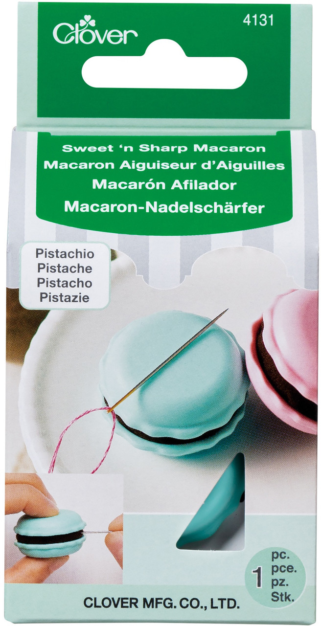 Sweet 'n Sharp Macaron Needle Sharpener - Pistachio by Clover - 051221741319