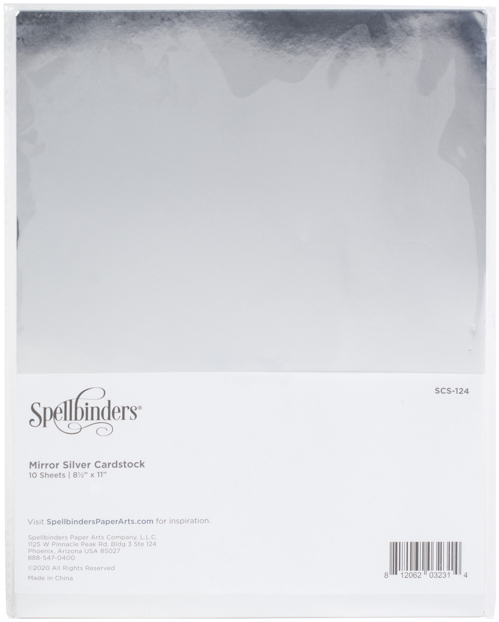 Spellbinders Color Essentials Cardstock 8.5X11 10/Pkg-Mirror Gold SCS118  - GettyCrafts