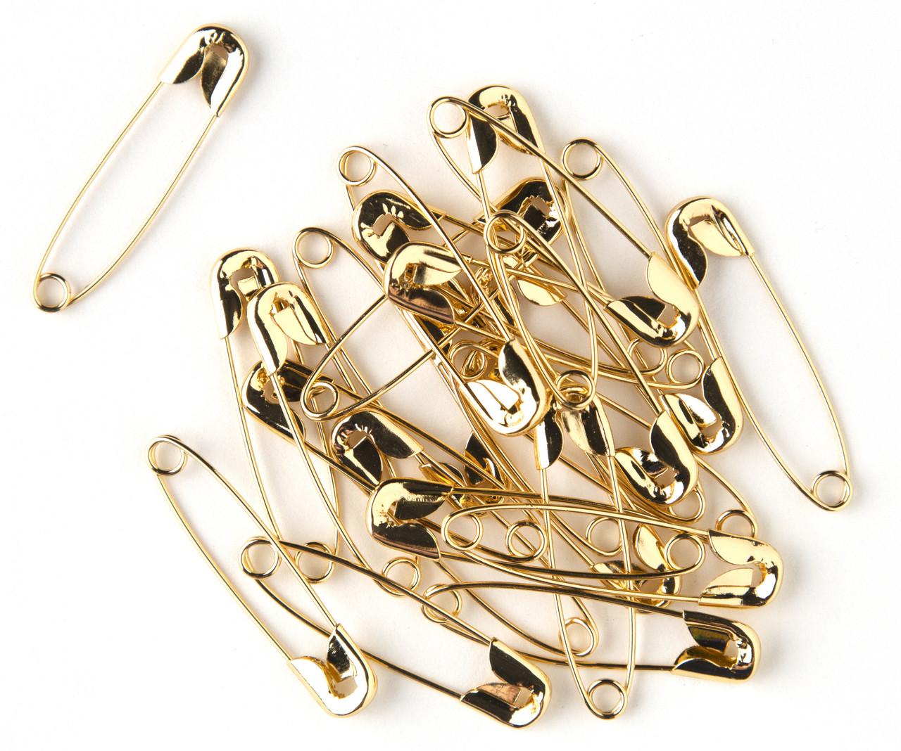 6 Pack CousinDIY Coiless Safety Pins 25/Pkg-Gold 40000861