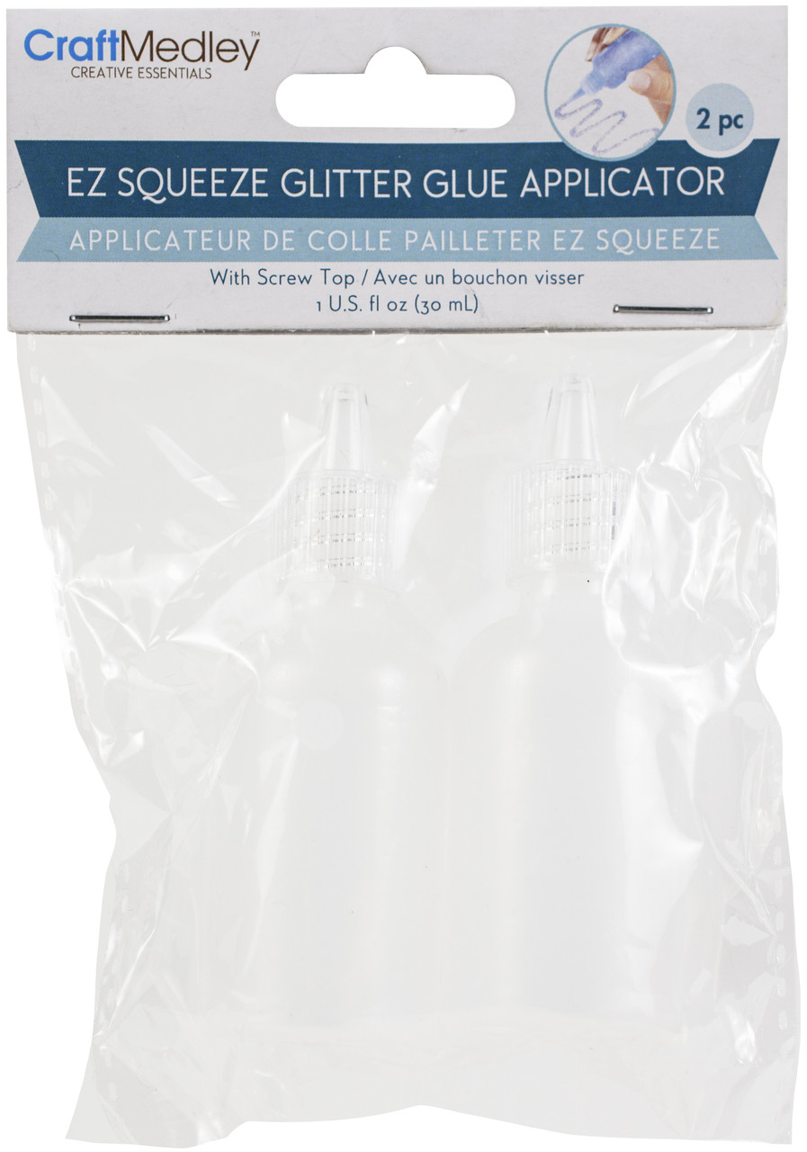 Craft Medley Empty Glitter Glue Applicator Bottle 30ml 2/PkgPB209 -  GettyCrafts