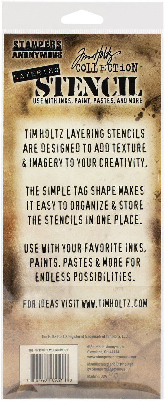 Tim Holtz Layering Stencil: Halftone THS144