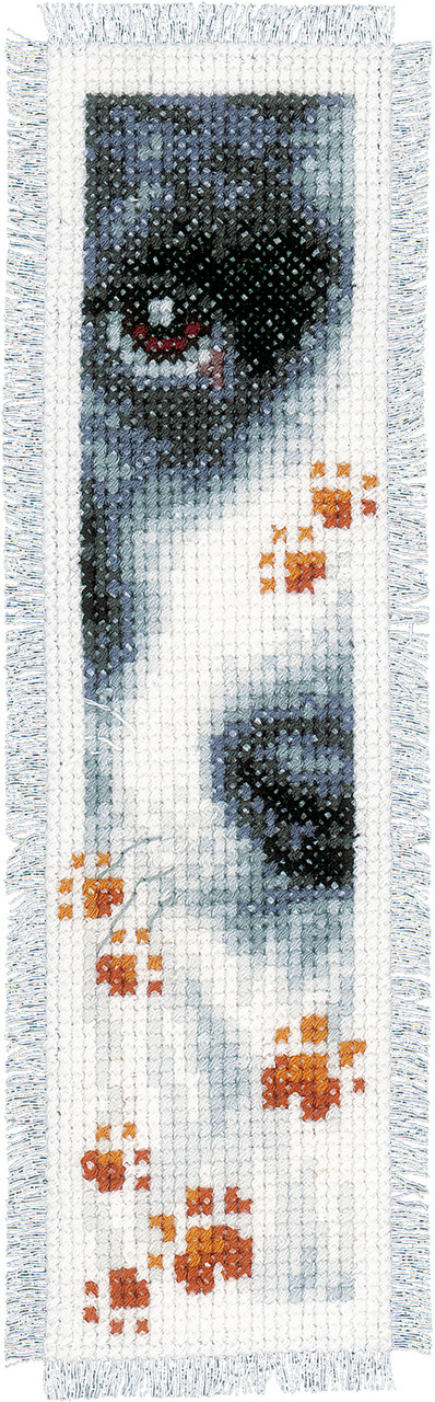 Vervaco Dog & Cat Counted Cross Stitch Bookmark Kit