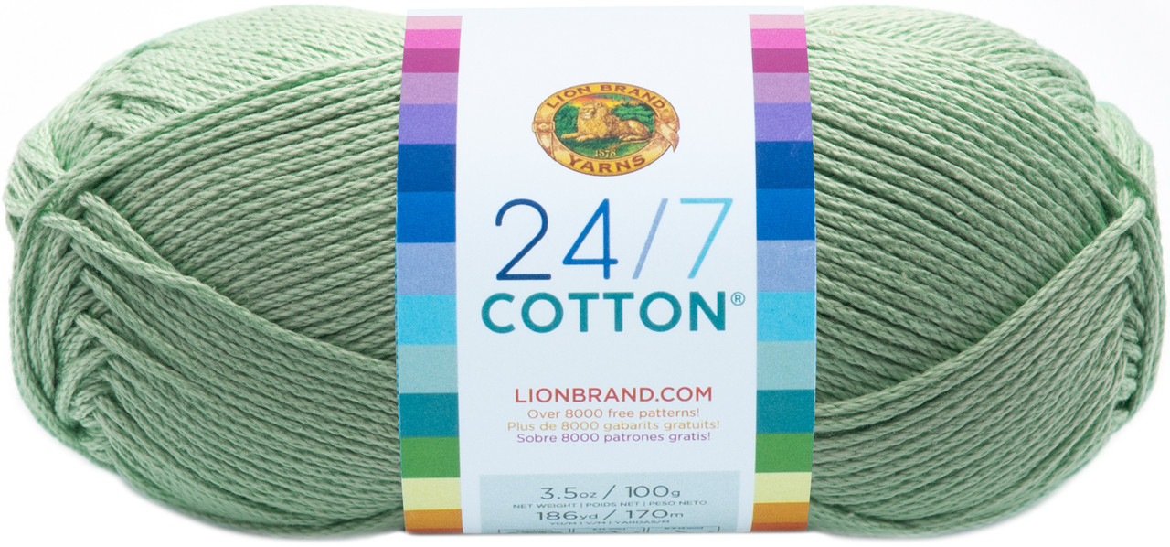 Lion Brand 24/7 Cotton Grass Cotton Yarn 