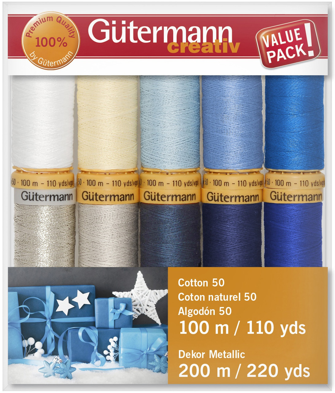 Gutermann Cotton Premium Thread Set - 26 Spools