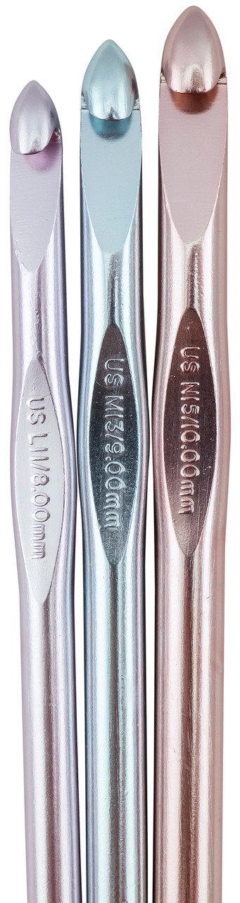 Susan Bates Silvalume Aluminum Crochet Hook Set