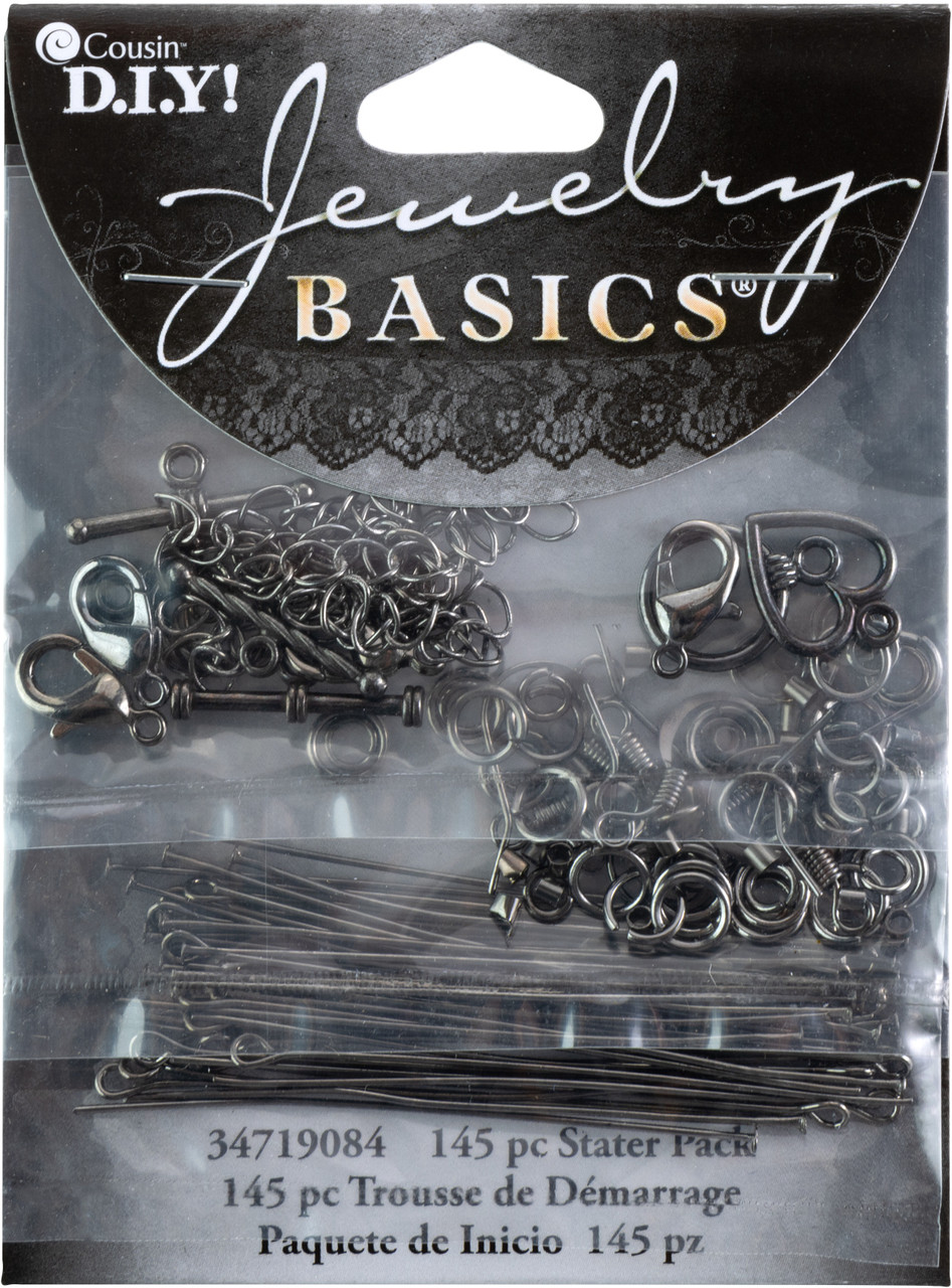 Gold Jewelry Findings Starter Pack, 145pc