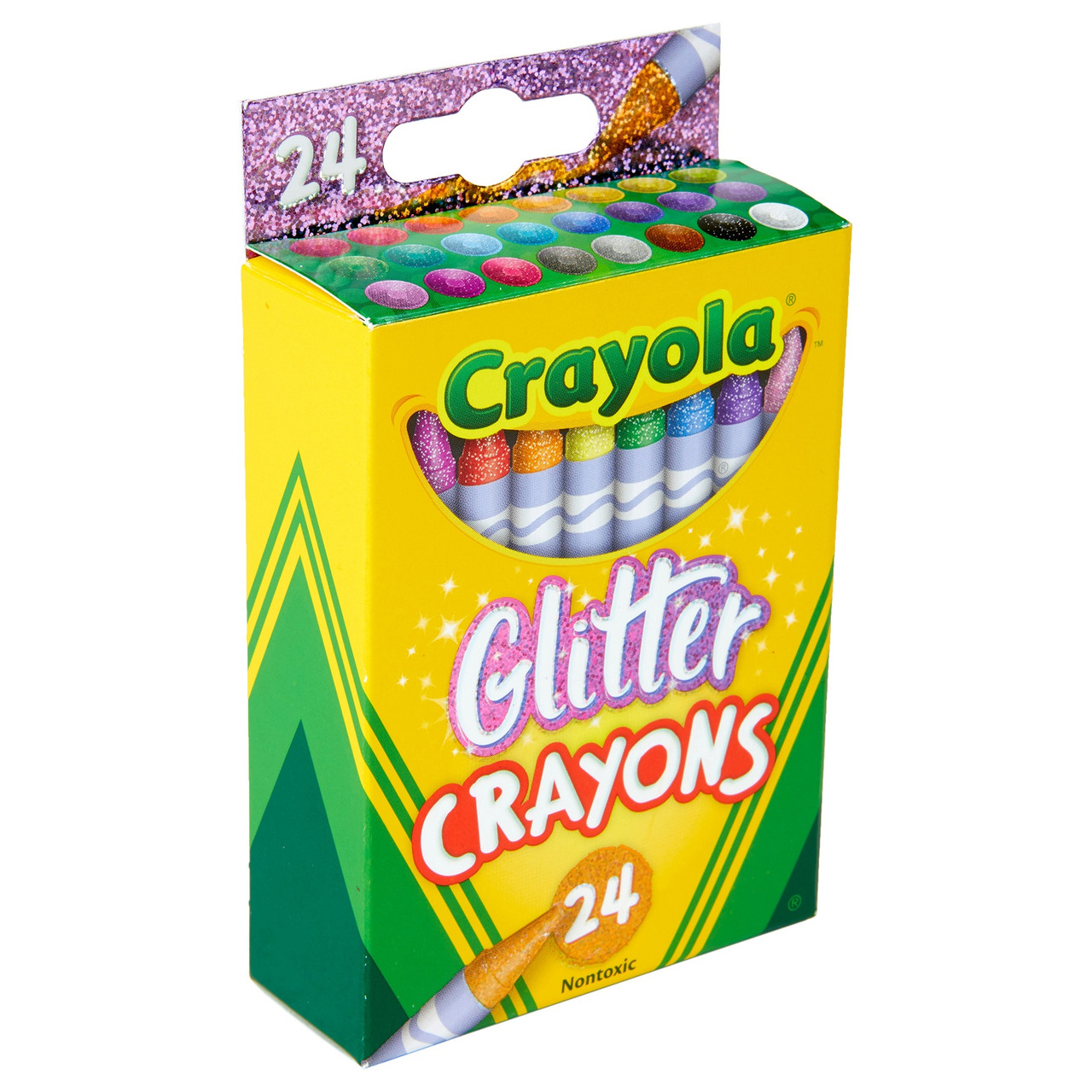 3 Pack Crayola Crayons-Glitter 24/Pkg 52-3715 - GettyCrafts