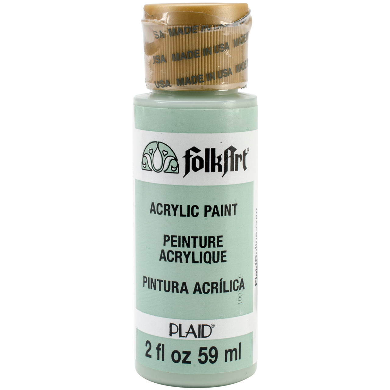 FolkArt Craft Acrylic Paint, Matte Finish, Lime Green, 2 fl oz