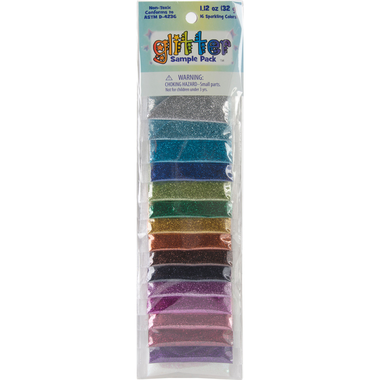 6 Pack Sulyn Glitter And Sparkle Shapes-Neon SUL58460 - GettyCrafts