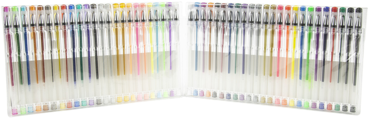 Multicraft Imports Scrapbook Gel Pens 4/Pkg-Black & White 