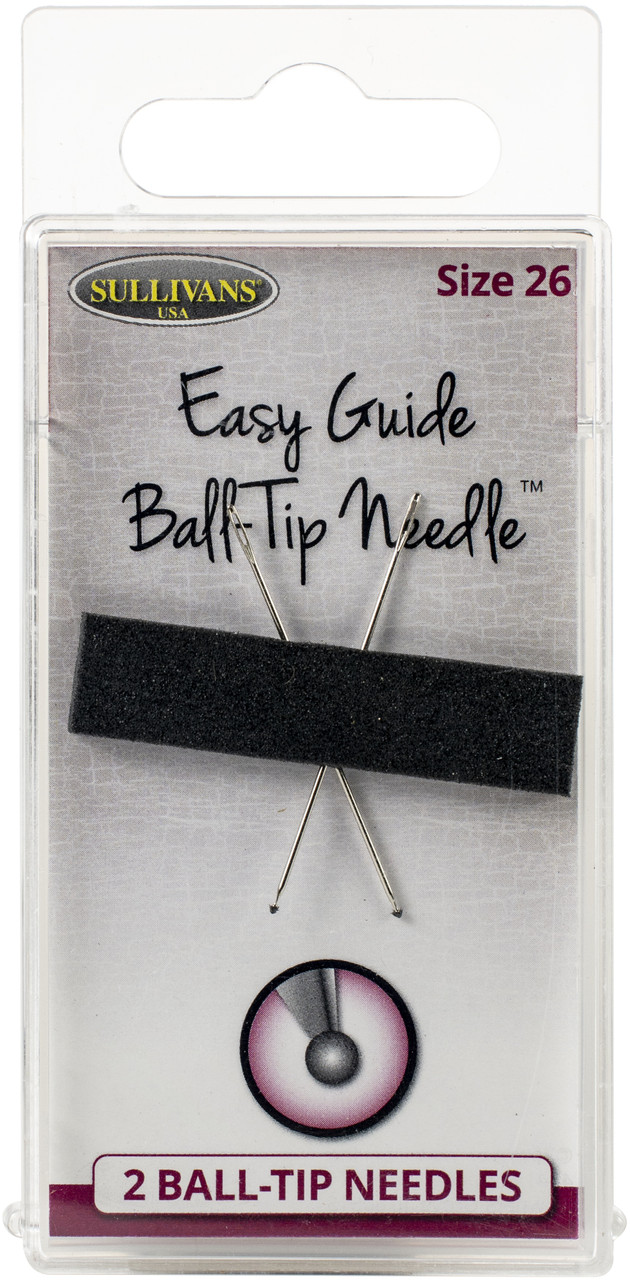 Sullivans Easy Guide Ball-Tip Needles 2/Pkg-Size 24 (40mm)