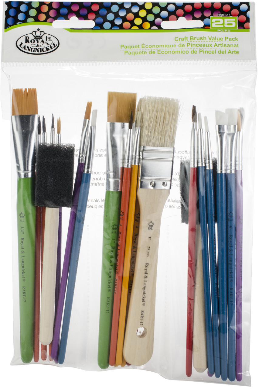 Fiskars Kids Paint Brush Set Of 6 Craft Brushes multicolors