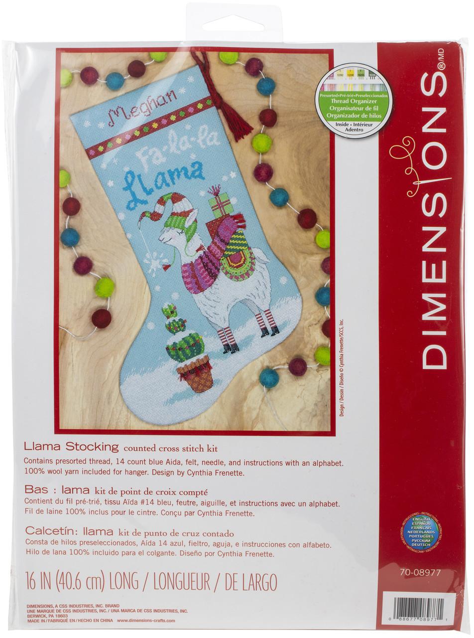 Dimensions Counted Cross Stitch Kit 16 Long-Secret Santa Stocking