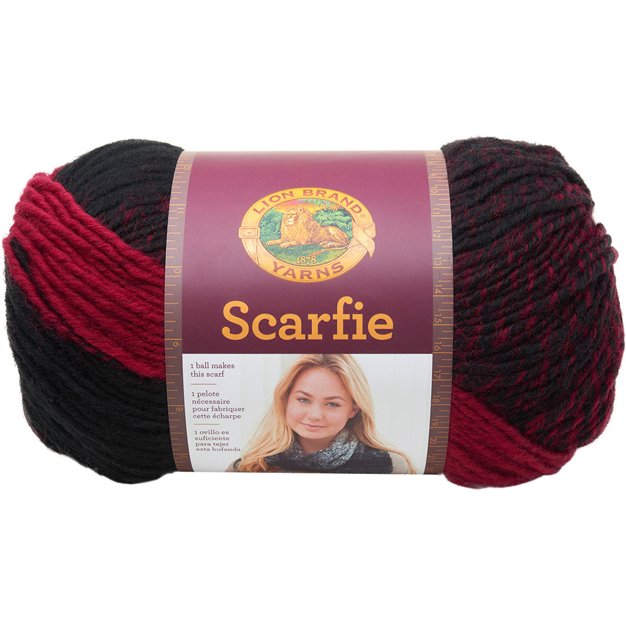 Lion Brand Scarfie Yarn-Cream/Taupe (1 Piece(s))