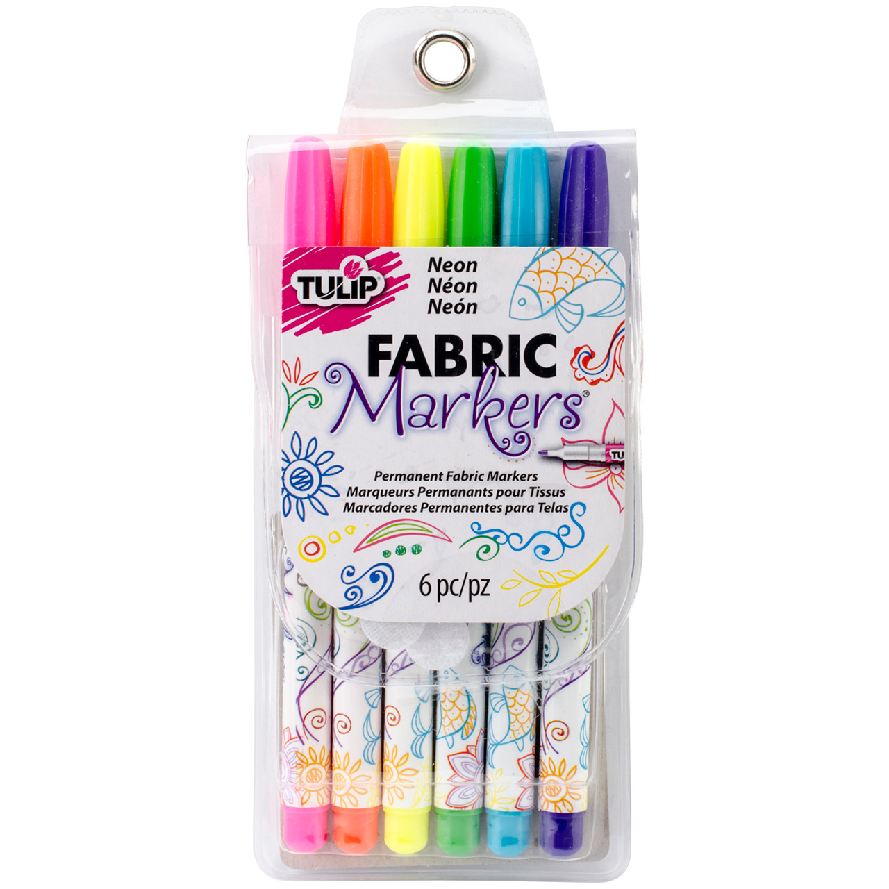 Tulip Fabric Color Crayons 4 Pkg Primary by Tulip