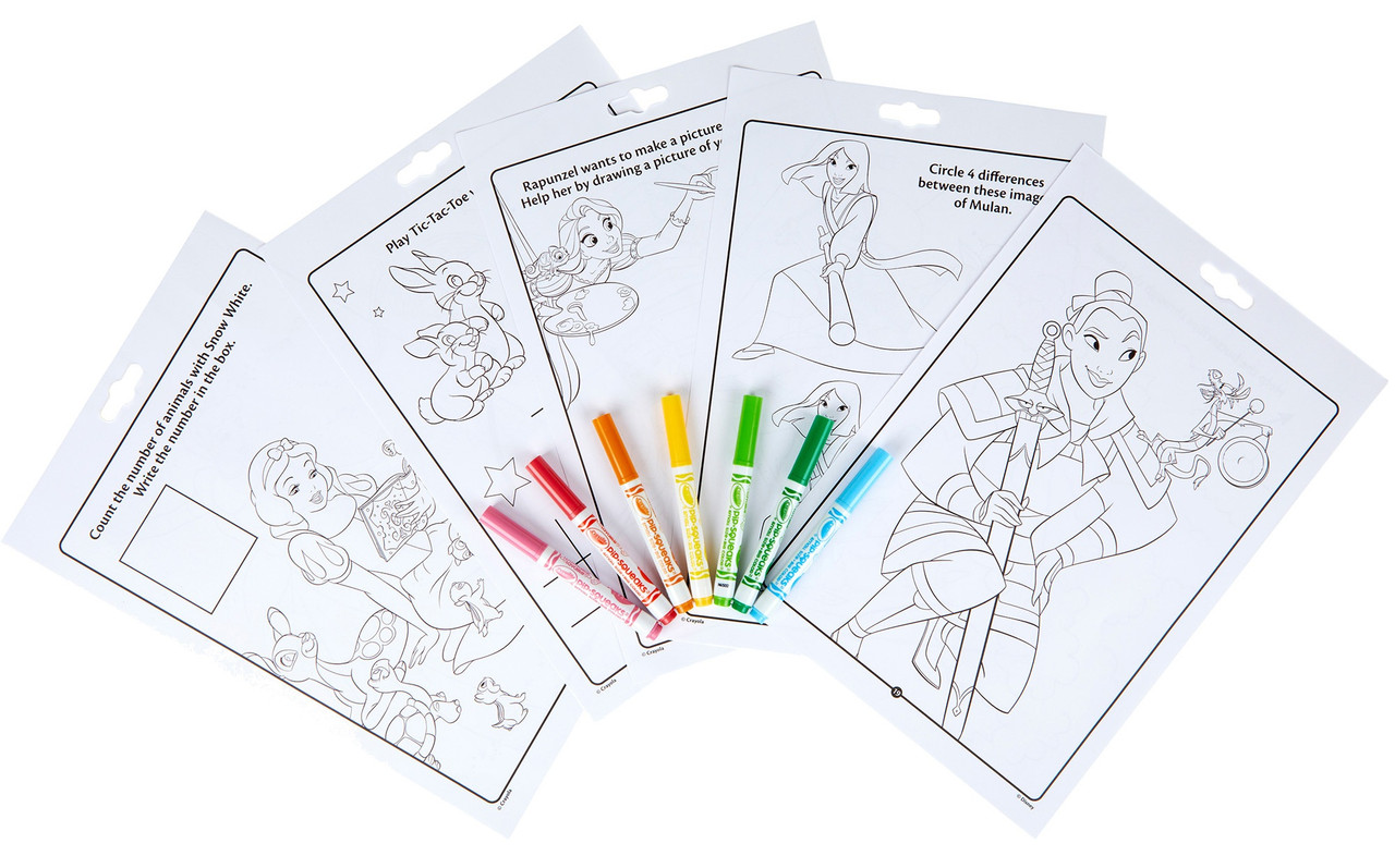 Crayola Color Wonder Coloring Pad & Markers - Princess