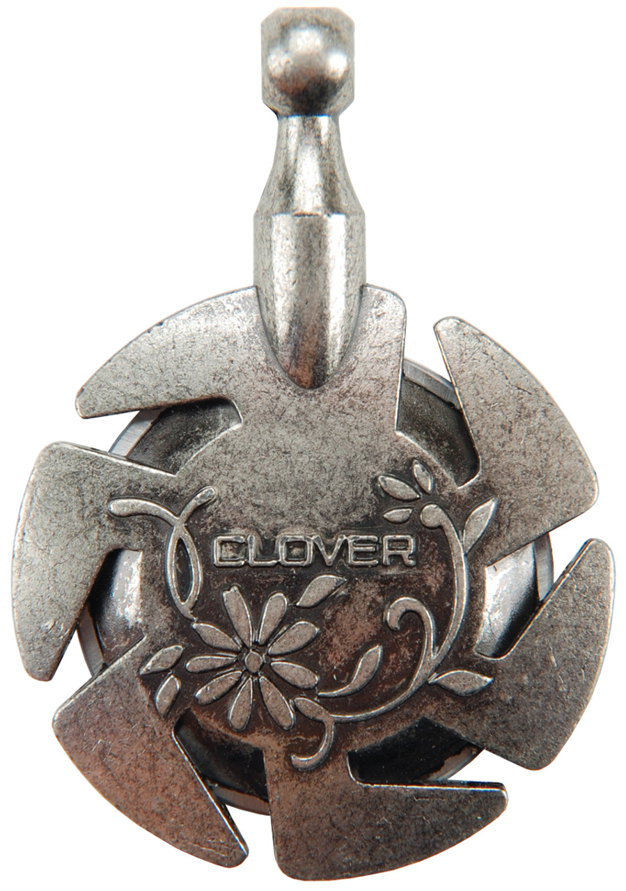 Clover Yarn Cutter Pendant Antique Silver 3106 - 051221356643