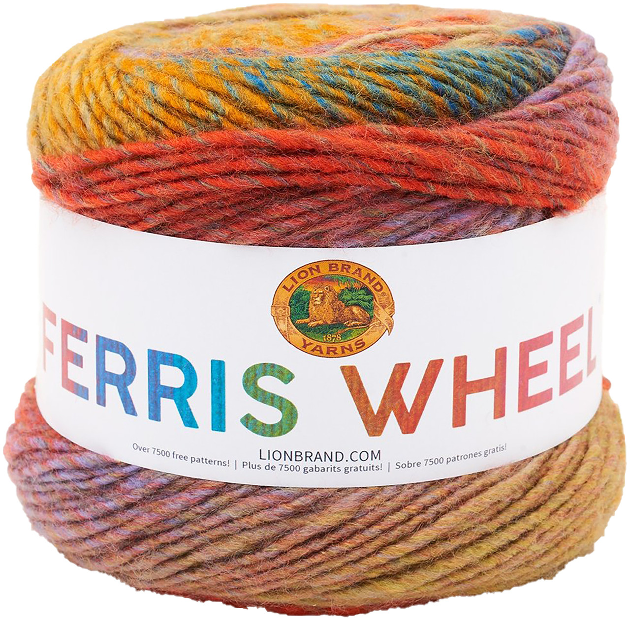 Lion Brand Yarn Ferris Wheel 3 Pack With Pattern 