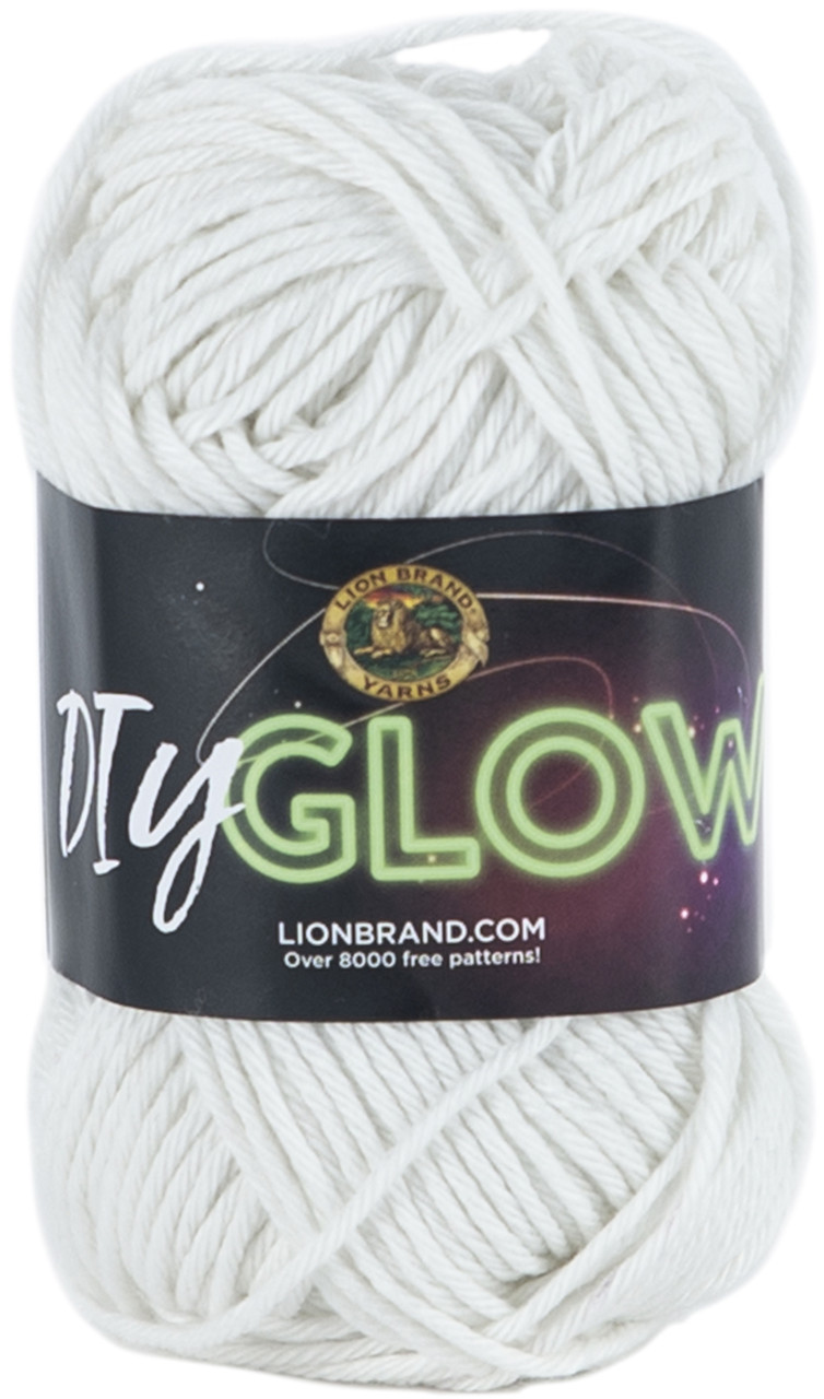 Glow in the Dark Lion DIY Glow Firefly Chenille Yarn, 4 Worsted